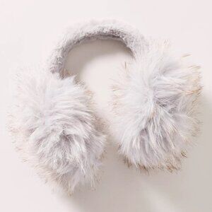 RARE! NWT Anthropologie Violet & Brooks Faux Fur Earmuff Blue